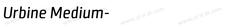 Urbine Medium字体转换